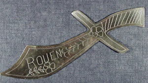 Letter opener Engraved Rouen, France Letter opener Engraved Rouen, France