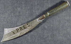 Letter opener Engraved Ypres 1915 1916 Letter opener Engraved Ypres 1915 1916