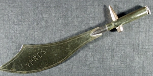 Letter opener Engraved Ypres Flanders 1917 18 Letter opener Engraved Ypres Flanders 1917 18