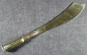 Letter opener Engraved Ypres Somme Cambrai Letter opener Engraved Ypres Somme Cambrai