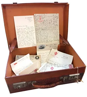 Letters from Albert Auerbach, arranged in a leather case Letters from Albert Auerbach, arranged in a leather case