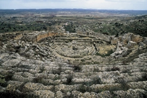 LIBYA. AKHDAR. Shahhat. Cyrene. Greek theatre LIBYA. AKHDAR. Shahhat. Cyrene. Greek theatre