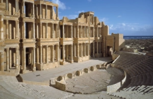 LIBYA. SIRTE BASIN. Sabratha. Roman theatre LIBYA. SIRTE BASIN. Sabratha. Roman theatre