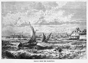 Libya Tripoli Print: Tarabulus al-Gharb Viewed from the Roadstead