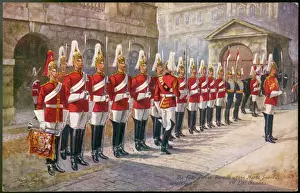 Prints of Parade of the First Life Guards in Whitehall Event Prints: Life Guards Parade Print in Whitehall