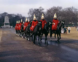 Lifeguards on horseback, Horse Guards Parade, London Lifeguards on horseback, Horse Guards Parade, London