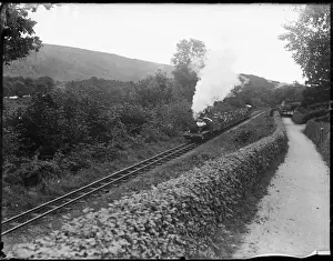 Lilliputian Train Print: A Miniature Steam Locomotive