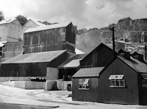 A limestone quarry in Derbyshire, England. Limestone is used extensively for making A limestone quarry in Derbyshire, England. Limestone is used extensively for making