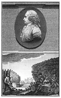 Linnaeus Botanising in a Park Print, 1707-1778