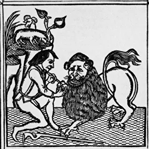 Ancient History Prints: The lion & the shepherd