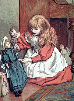 Little Girl playing with her Sailor Doll, 1888 Little Girl playing with her Sailor Doll, 1888