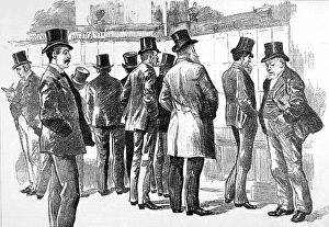 Lloyds Underwriters viewing the Casualties Board, 1890 Lloyds Underwriters viewing the Casualties Board, 1890