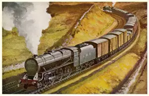 British Railway History Prints: Lms Freight Train