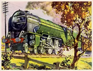 British Steam Train History Prints: Lner Pacific Class Loco