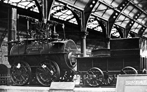 Locomotive Collection: Locomotion at Darlington Railway Station early 1900s