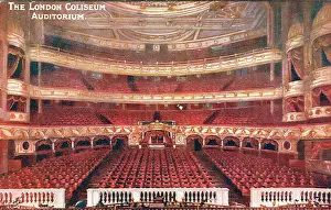 Theatres Prints: London Coliseum Auditorium Print circa 1905