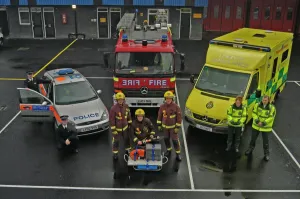Firefighter Prints: London Fire Brigade Multi Service Emergency Vehicles Print