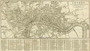 1806 London Map Print: Paddington to West India Docks