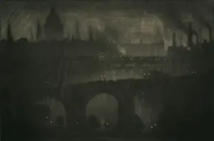 Nighttime London Skyline Prints: London from my window