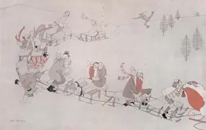 The Long, Long Trail: St. Moritz Winter Sports Print