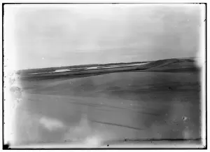 Orville And Wilbur Wright Prints: Long-range view of the Wright brothers camp and Kitty Hawk