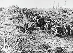 Battlefield Prints: Longueval 1916: A Devastated Village Print