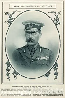 Prints of Lord Horatio Herbert Kitchener published shortly after his death Generals And Leader Prints: Lord Kitchener in the Great War Print 1916