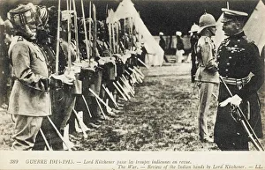Lord Kitchener reviewing Indian Troops - WWI Lord Kitchener reviewing Indian Troops - WWI