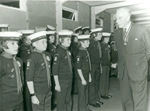Lord Mountbatten inspecting Sea Scouts Lord Mountbatten inspecting Sea Scouts