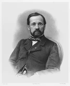 Prints of LOUIS PASTEUR French chemist and microbiologist in 1863 Louis Pasteur Prints: Louis Pasteur Print from 1863