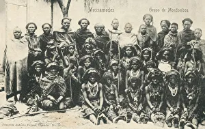 Luanda, Angola - Group of Mondombos Tribespeople, Mocamedes Luanda, Angola - Group of Mondombos Tribespeople, Mocamedes