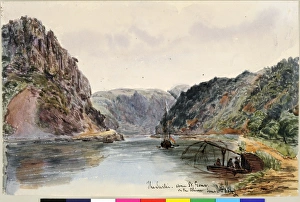 The Lurlei, above St. Goar, on the Rhine The Lurlei, above St. Goar, on the Rhine