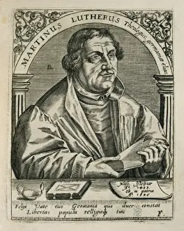 Martin Luther Prints: Martin Luther Engraving Print
