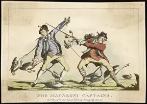 Fashionable Young Men Images Prints: The Macaroni Captains