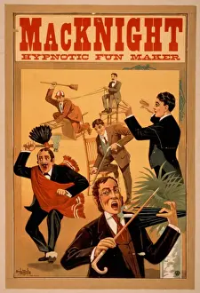 Vintage Advertising Posters UK Prints: MacKnight, hypnotic fun maker