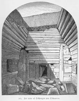 Scottish Historical Landmarks Prints: Maes-Howe (Interior)