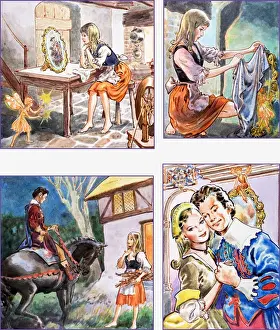 Classic Fairy Tale Prints Online Prints: The Magic Mirror