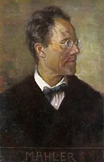 Prints of GUSTAV MAHLER Austrian musician Related Prints: Mahler Colour Print