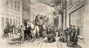 General Post Office London Prints: Mail-Coach Leaving