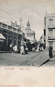 Main Street in Tangier (Tangiers), Morocco Main Street in Tangier (Tangiers), Morocco