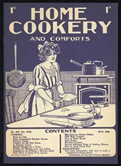 Woman In The Kitchen Prints: Making a Pie 1912