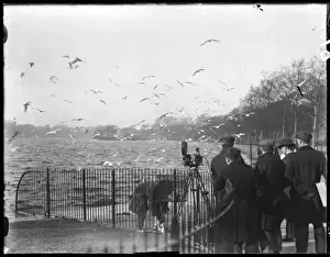 Making a Talkie: Film Crew in Hyde Park, London Print