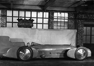 Malcolm Campbell with his Bluebird car, 1931 Malcolm Campbell with his Bluebird car, 1931