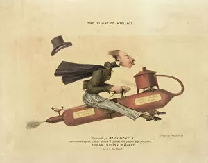 Steam Collection: Man riding on a steam rocket