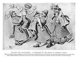 1907 Print: "Dummy Suffragettes"