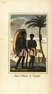 Man and woman of Cacongo, on the coast of Loango, 1818 Man and woman of Cacongo, on the coast of Loango, 1818