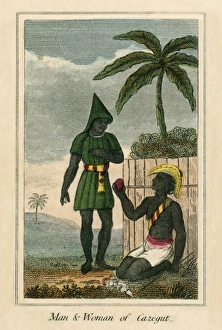 Man and Woman of Cazegut, (Bissau, Guinea) Man and Woman of Cazegut, (Bissau, Guinea)