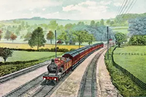 Midland Railway Locomotive Prints: Manchester Express