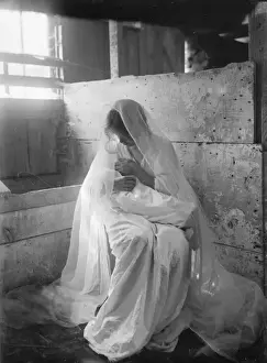 Experimental Photography Prints: The Manger, an experimental negative to show values of white