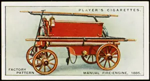 Manual Fire-Engine Print / 1885 Factory Pattern